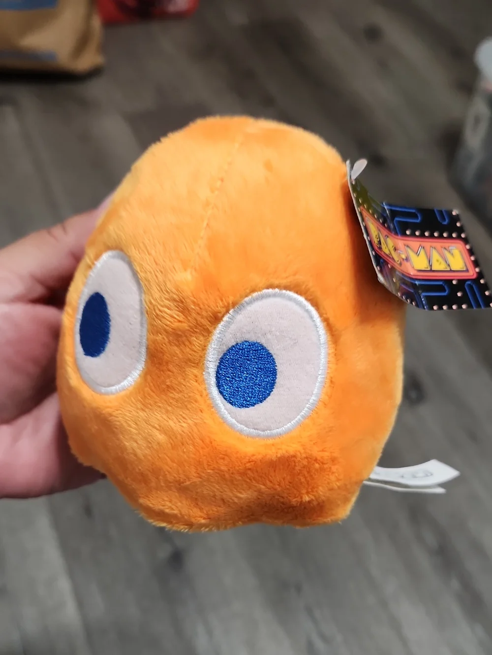 Pac-Man Orange Ghost Plush